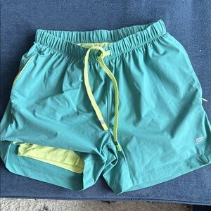 Fabletics Teal Athletic Shorts